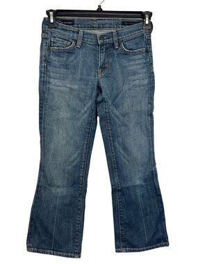 Citizens Of Humanity Kelly Low Waist Cropped Stretch Jeans Size 24 Made In USA